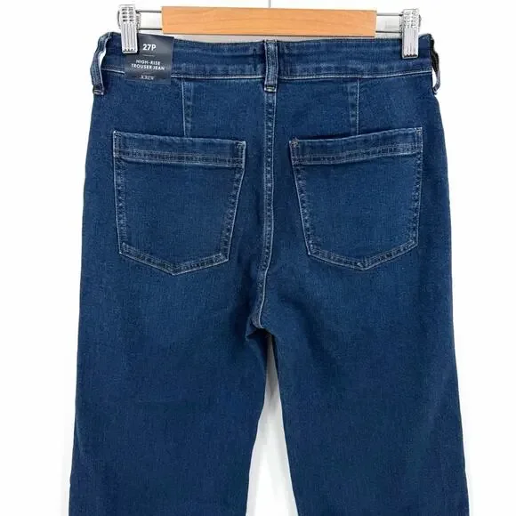 J Crew Petite High Rise Trouser Jean Size 27P - Picture 8 of 10